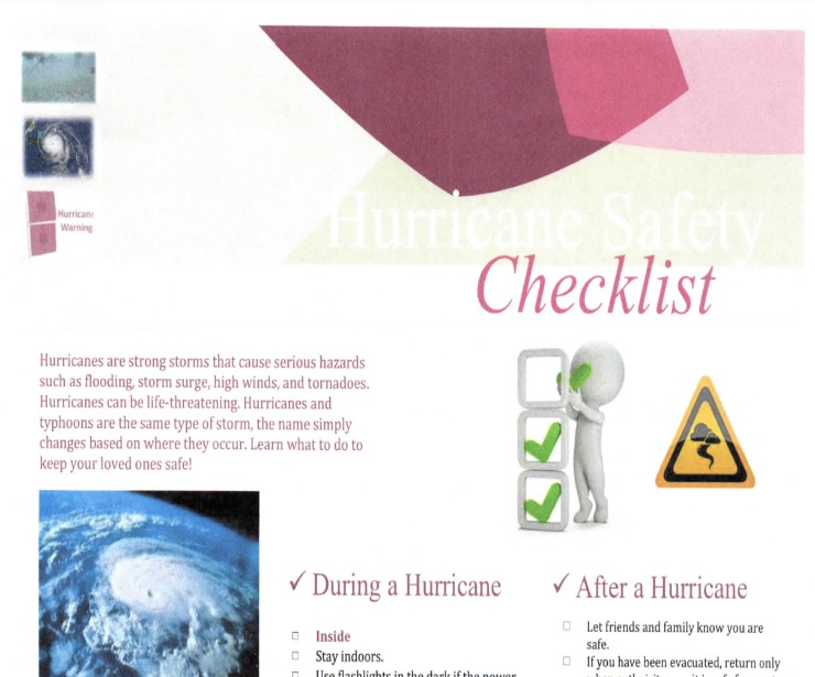 Hurricane Safety Checklist